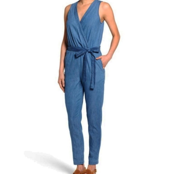 Mimi Chica Pants - Mimi Chica Chambray Denim Jumpsuit | sz M